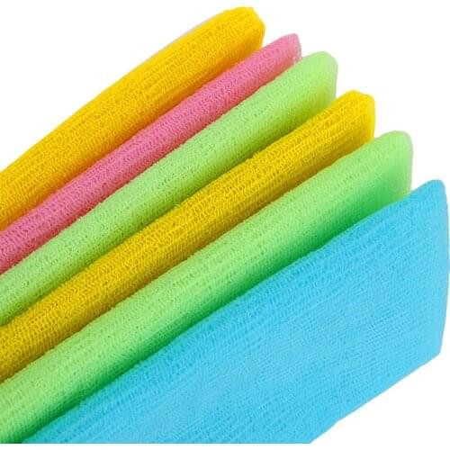 K5DC Exfoliating Nylon Bath Shower Body Cleaning Washing Scrubbing Towel Scrubbers
