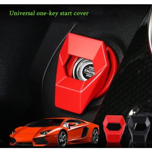 Car Interior Engine Ignition Start Stop Button Switch Button Cover Decoration Sticker 3D Car Interior Accessories
