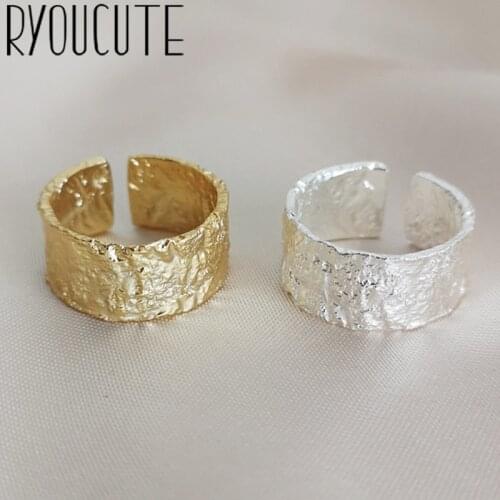 Vintage Silver Color Irregular Geometric Rings for Women Lover Finger Ring Valentines Day Gifts