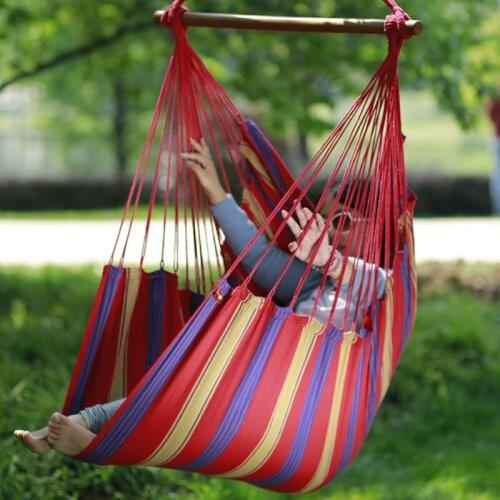 Outdoor Children Hanging Chair Camping Adult Students Travel Garden Park Kids Indoor Swing Cotton Rope Hammock Tent Tools