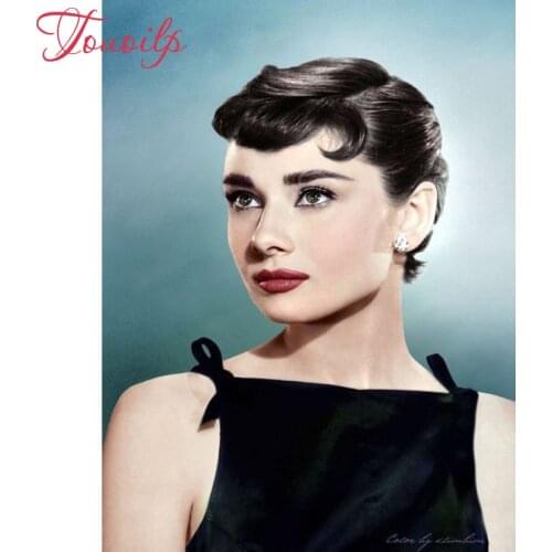 5d diy Diamond picture Audrey Hepburn kit rhinestone 5d painting diamond painting full spuare&round diy diamond painting