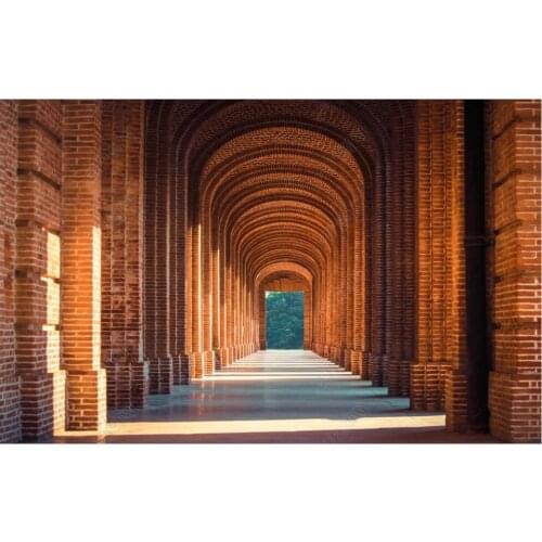 Custom photo mural 3d wallpaper European arched corridor brickwork home decor living room wallpaper for walls 3 d in rolls