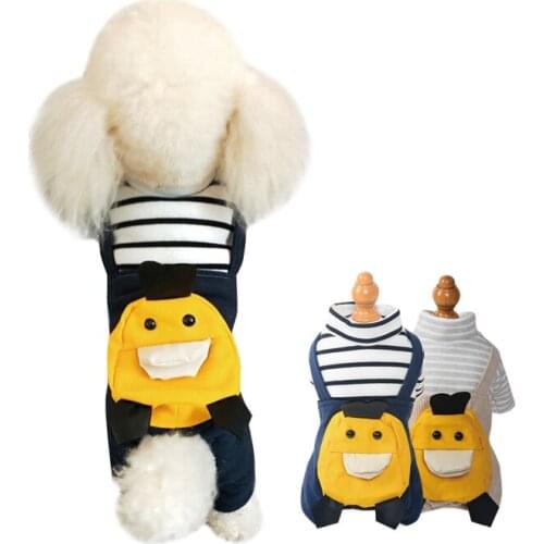 New Warm Winter Dog Clothes Four Legs Lovable Jumpsuit Coat For Small Puppy Dogs Suspender Pet Clothes Cute Jumpsuit For Dogs