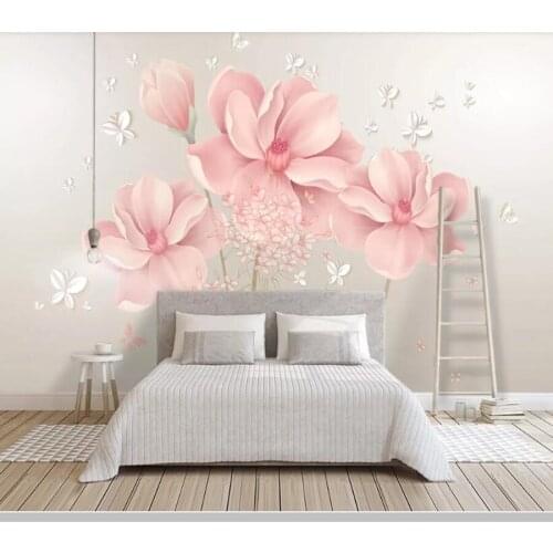 Papel de parede 3d flower modern wallpaper mural,restaurant living room bar TV sofa wall bedroom wall papers home decor