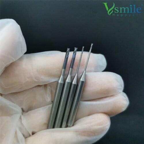 Flat End Dental Tungsten Carbide Milling BurS Roland Cad-Cam Machine Compatible Dental Instruments For Lab Alloy Milling Drill