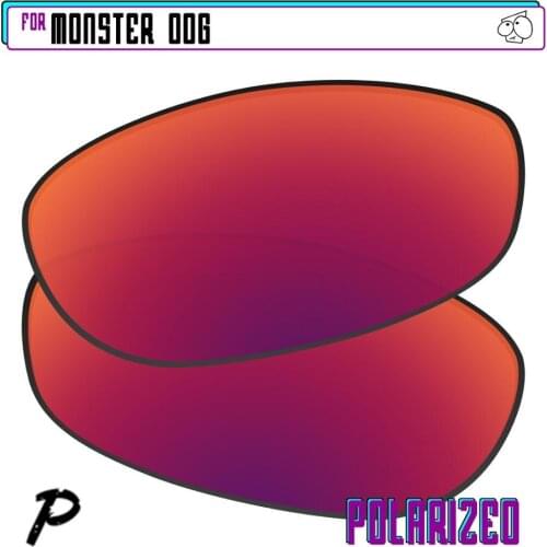 EZReplace Polarized Replacement Lenses for - Oakley Monster Dog Sunglasses - Midnight P