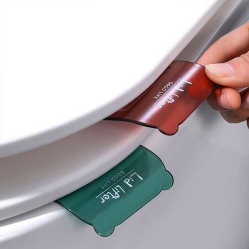 Portable Nordic Transparent Toilet Seat Lifter Toilet Lifting Device Avoid Touching Toilet Lid Handle WC Accessories