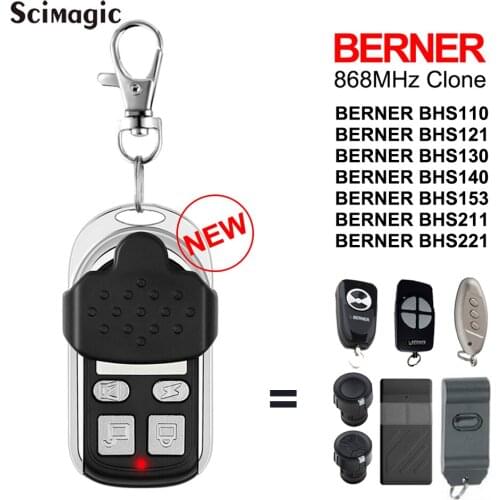 BERNER RCBE 868 Garage Remote Control Clone BDS120 BDS 120 140 150 BERNER BHS 868.35 MHz Gate Door Opener Controller