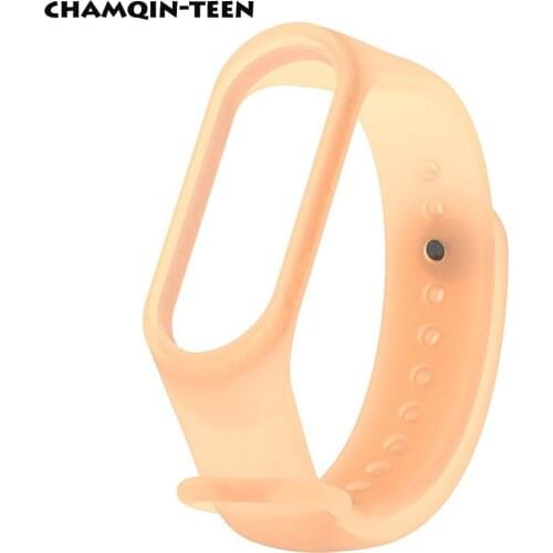 Rainbow Transparent Wrist Strap for Xiaomi MiBand 5 4 3 Breathable Silicone Straps Bracelet Wristband Strap For xiaomi mi band 6