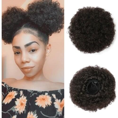 Hairpiece hair afro puff drawstring curly hair bun extensions natural postiche chignon hairpiece fake hair