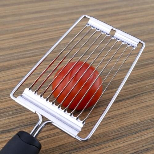 Tomato Slicer Stainless Steel Luncheon Meat Cutter With Handle Cheese Cutter Fruit Vegetable Tools Kitchen Gadgets Accessories