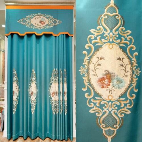 High-quanlity European-style Jacquard Curtains for Bedroom and Living Room Blackout Curtains High-precision Curtain Fabrics