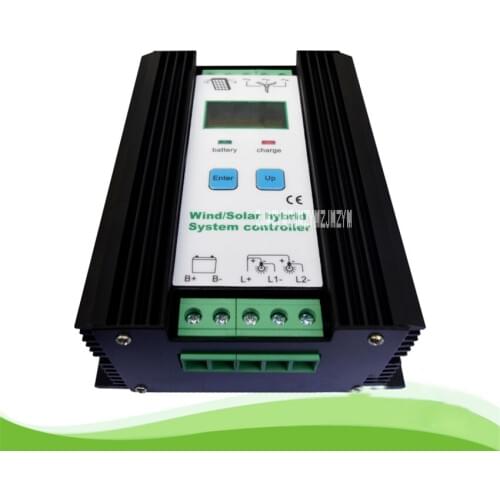 High-quality JW2460 Wind Solar Hybrid Controller LCD Fan 12V/24V 600W+ Solar Module 600W Intelligent Hybrid Charge Controller