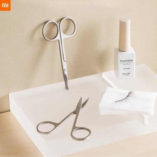 Xiaomi jordanjudy Eyebrow trimming scissors stainless steel beauty household trim eyebrows eyelashes nose hair makeup tools