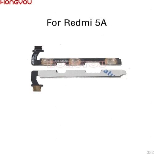50PCS/Lot For Xiaomi Redmi 5 Plus 5A Power Button Switch & Volume Up / Down On / Off Button Flex Cable