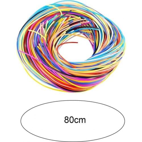 96Pcs/Bag Braided Rope DIY Flexible PVC Multicolor Lacing Cord for Handcraft Beads Toys for kids fidget toys