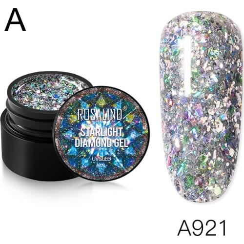 Nail Diamond Gel Sequin Glitter Bright Painting Gel Soak Off UV LED Nail Gel Varnish MPwell