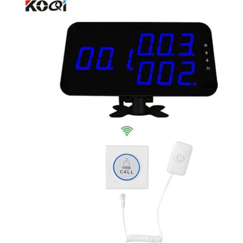 Hospital Wireless Call Bell System With Call Button Pager Receicer Screen Wall-mounted Equipment CE