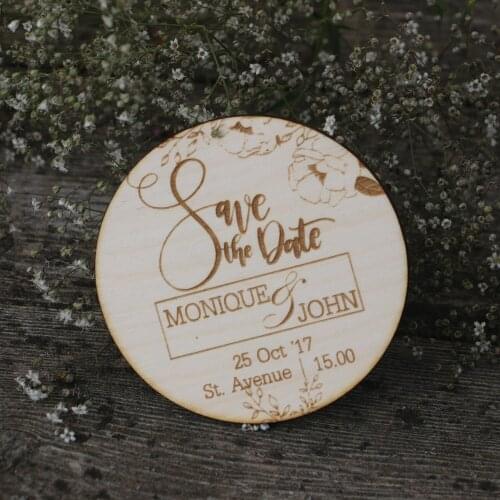 Rustic Save the Date Magnets, Personalised Wood Save the Date, Wedding Invitation Custom Wedding Magnets,wedding favors