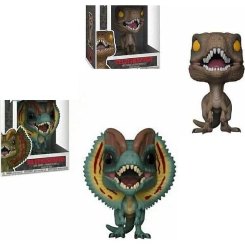FUNKO Jurassic Park & Dinosaur Velociraptor #549 Dilophosaurus #550 Action Vinyl Figure Toys for Children Birthday Gift
