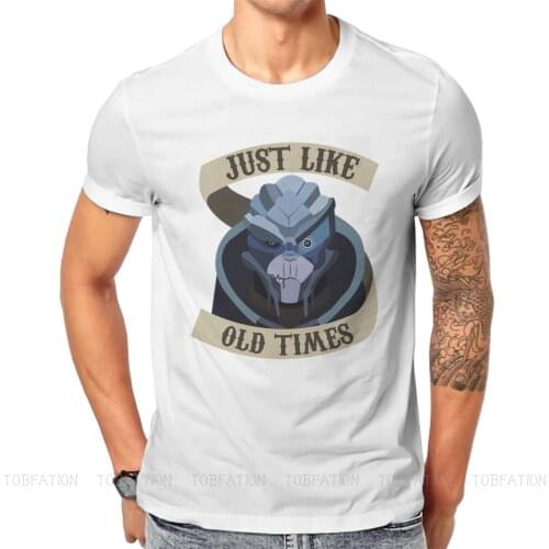Mass Effect Game Garrus Vakarian Tshirt New Arrival Graphic Men Vintage Punk Summer Mens Clothing Cotton Harajuku T Shirt
