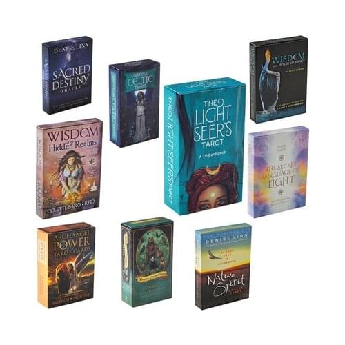 Tarot Cards Oracles Deck Mysterious Divination Witch Rider Tarot Deck For Women Girls Cards Game,Gathering Party Board Game