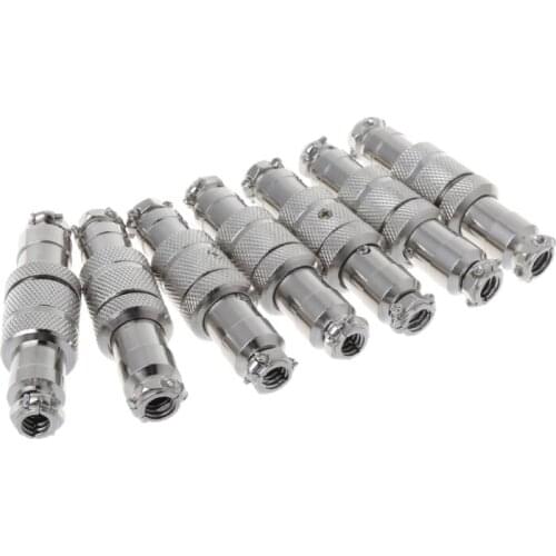 T3EC Gx16 Butting Aviation Male Connector Female Plug 2/3/4/5/6/7/8 Pin