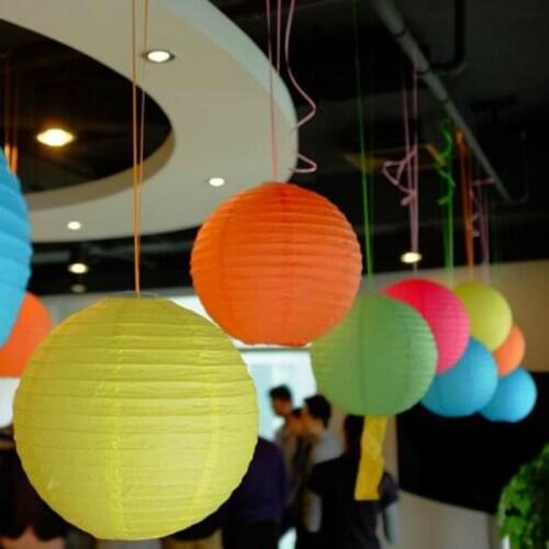 8" 12" Round Chinese Paper Lanterns New Year Christmas Decoratio Wedding Birthday Party Decorations Baby Shower
