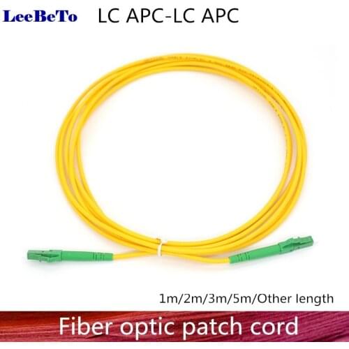 LC/APC-LC/APC Fiber Optic Patch Cord Cable LC-LC 1/3/5/10/20/30M Jumper Single Mode Simplex 2.0mm Fiber Optical Parch Cord
