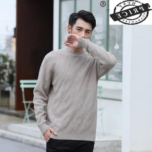 2021 Mens Sweater Long Sleeve Pullover Men Knitted Sweater Korean Style Autumn Winter Clothes Sueter Para Hombre LW553a