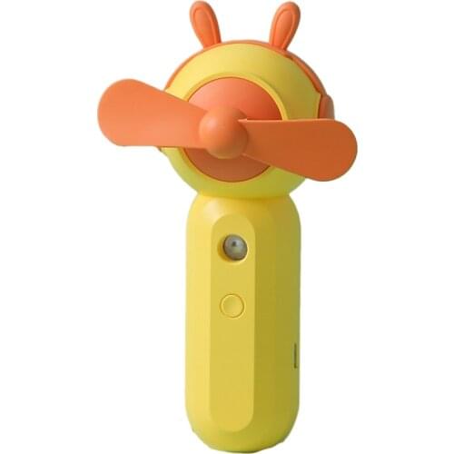 Summer Spray Small Fan Rechargeable Water Replenishment Convenient Handheld Fan Rabbit Small Space Humidifier Fan