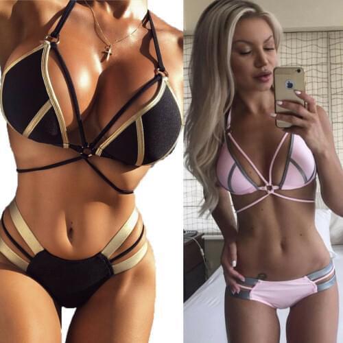 Summer New Bikini 2019 Swimsuit Women Bikini Set Beach Swimsuit Swimwear Padded Push-up Bathing Suit Swimwear Beachwear 2019