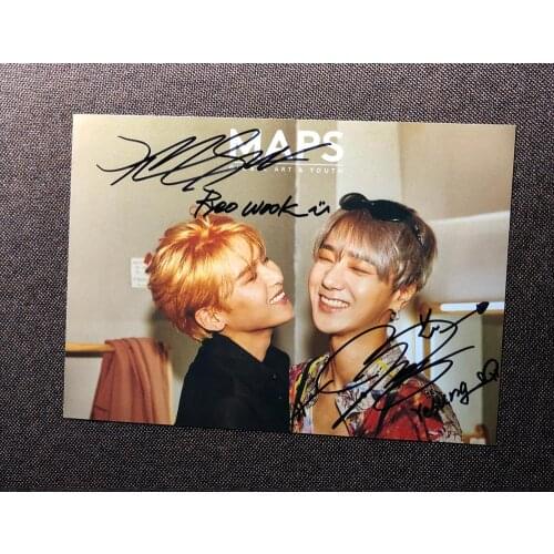 Signed SJ Super Junior Ye Sung Ryeo Wook autographed photo TIME SLIP 5*7 19P1