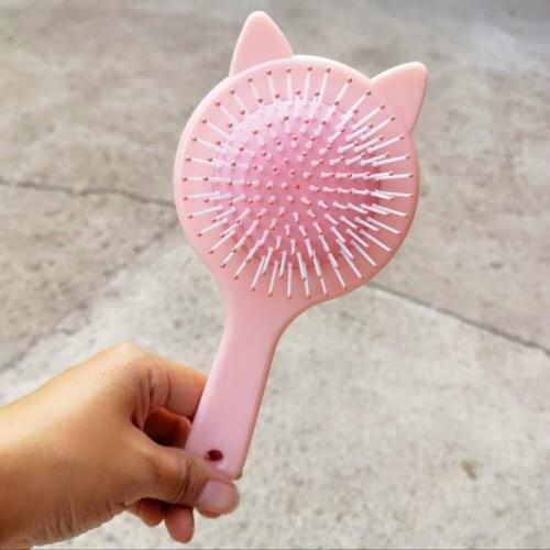 Mint Pink Hair Brush Scalp Massage Comb Women Detangle Hairbrush Comb Health Care Reduce Fatigue