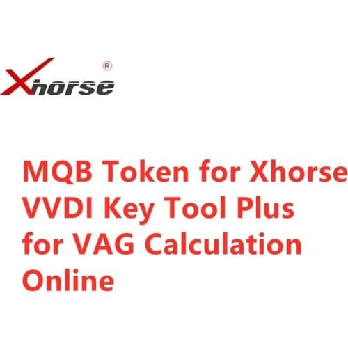 MQB Password Calculation Token for Xhorse VVDI KEY TOOL PLUS To Get IMMO Data Calculate Online VAG Support MQB49 Remote