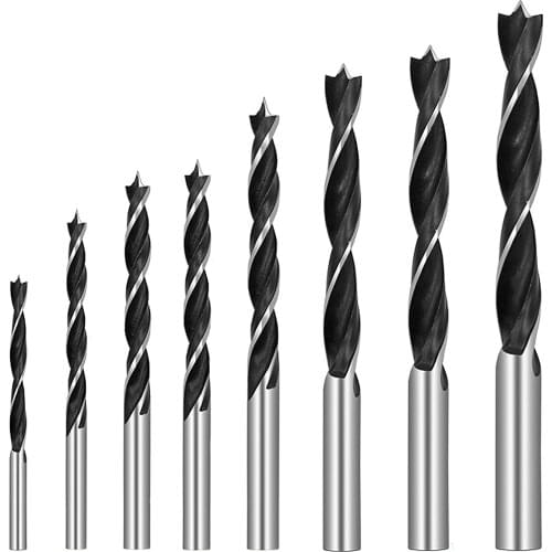 1pcs Woodworking Twist Drill Bit Set 6/7/8/910mm Shank High Carbon Steel Wood Woodworking Tools Twist Three Brad Point Drill Bit