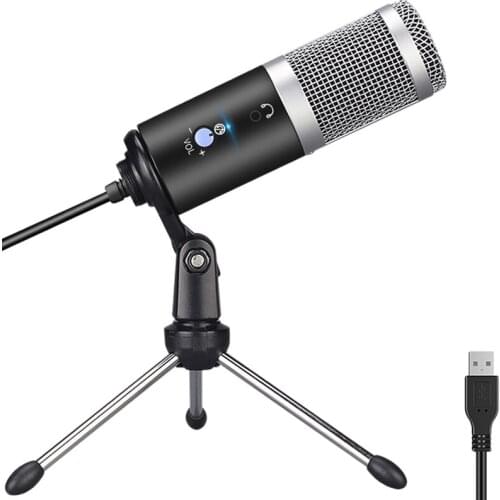 USB Microphone Plug and Play Professional Studio Noise Reduction Microphone for PC Laptop Mac Windows