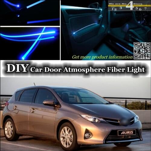 Interior Ambient Light Tuning Atmosphere Fiber Optic Band Lights For TOYOTA Auris Corolla Hatchback For Scion iM Door Panel