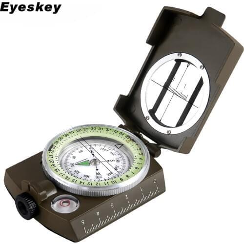 Military Lensatic Compass Survival Military Compass Hiking Outdoor Camping Equipment Geological Compass Compact Scale