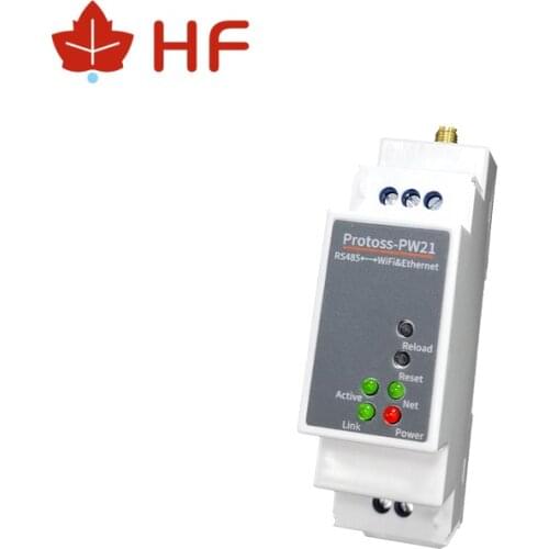 High Flying Protoss-PW21 RS485 Wired to Wifi Ethernet Wireless Serial Server Rail Mounting DTU