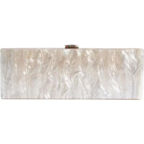 Pearl Nude Long Acrylic Women Jelly Sac Phone Bag Shoulder Bag Female Clear Mini Phone Messenger Bag Girls Crossbody Handbag Bag