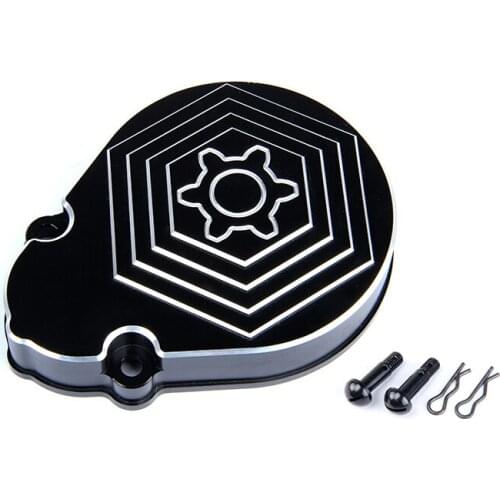 1/5 scale rc baja parts Rovan parts New Product CNC alloy black+white Gear Cover with bolts 951221