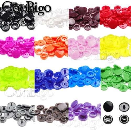 100Sets Snaps Button Fasteners Quilt Cover Sheet Garment Accessories For Baby Clothes Clips Round Plastic T5(12mm)