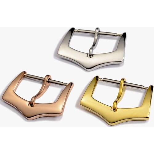18mm Silver Gold Rosegold Stainless steel Watchband Metal Buckle Clasp for patek watch Strap buckle