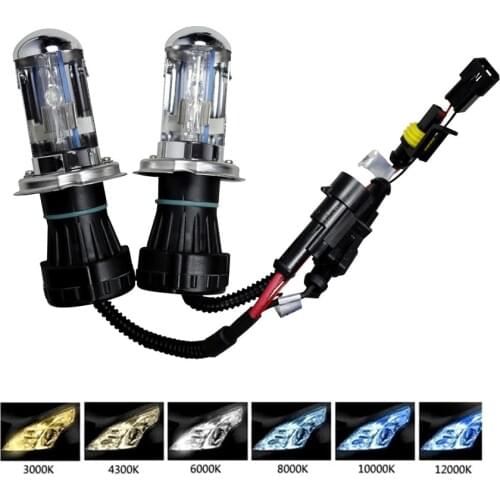 2pcs headlight lamps H4 35W 55W 12V Xenon kit 9004 9007 H13 HID xenon bulbs bi xenon light H4 6000K 3000K white yellow fog lamp