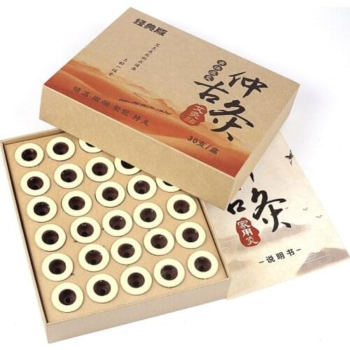 3 boxes moxibustion & acupuncture massage stickers portable warm moxibustion massage moxa rod 30 pcs