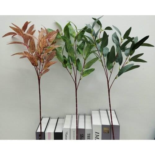 4Pcs 85cm Artificial Eucalyptus Leaves for Wedding Flower Arrangements Road Leads Home Decorative Garden Fence Fake Plants Wall