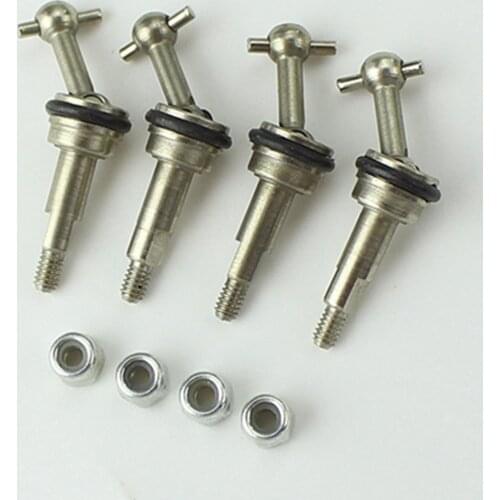 4Pcs Metal Universal Drive Shaft for WLtoys K969 K979 K989 1/28 RC Car Upgrade Parts Replacement