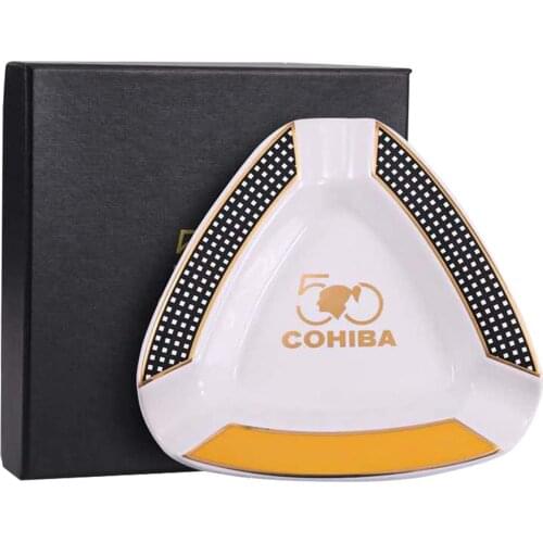 Cigar Ashtray Large Outdoor Ceramics Cigars Ashtray for Patio/Outside/Indoor Ashtray