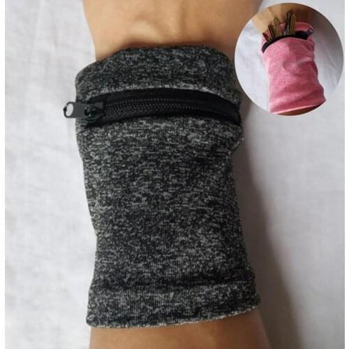 Wrist Wallet Pouch Running Sports Arm Band Bag For MP3 Key Card Storage Bag Case Badminton Basketball Wristband Sweatband 4.0